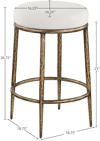 Meridian Furniture 88064Cream-C Ferro Collection Modern | Contemporary Counter - Image 2