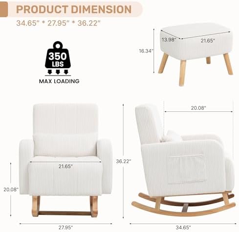 HCHAIRH Rocking Nursing Chair - Image 2