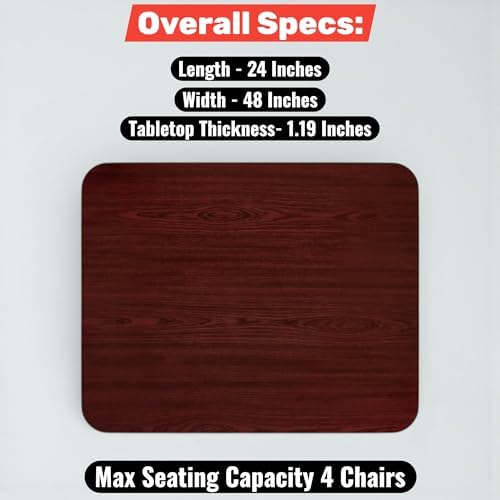 28" x 48" Rectangular Table Top - Image 2