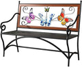 39.7" Outdoor Bench, Garden Bench, Patio Bench by KINGBO