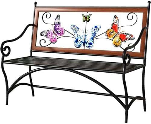 39.7" Outdoor Bench, Garden Bench, Patio Bench by KINGBO