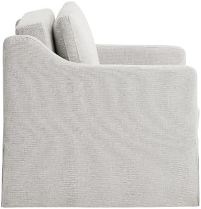 Serta Hawthorne 35" Slipcovered Convertible Accent Chair, Cot Size, Dreamcoil - Image 4