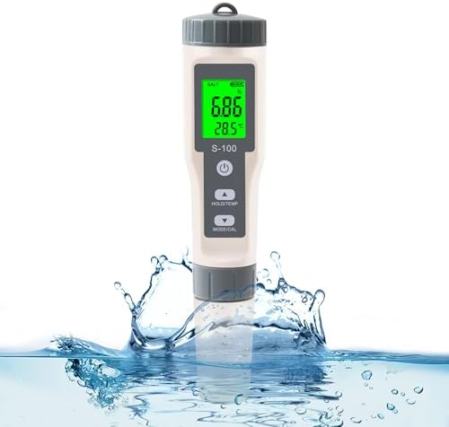 TDS Meter, 4 in 1 Water Tester TDS/Salt/Temp/EC Meter, High Accuracy TDS Meter by Unknown