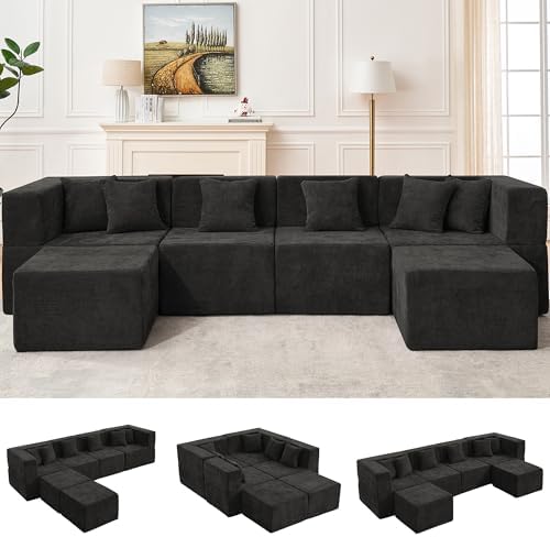 MONVANE 130'' Modular Sectional Cloud Couch by MONVANE
