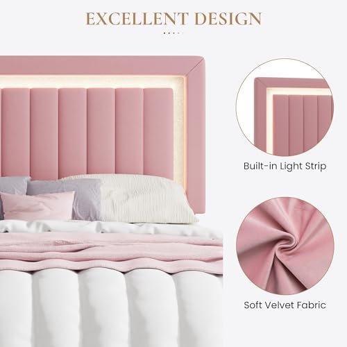 SHA CERLIN Full Size Velvet Bed Frame - Image 5