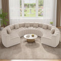 Luxanimarion Oversized Curved Cloud Couch, 6 Seater Modern Modular Sectional by Luxanimarion