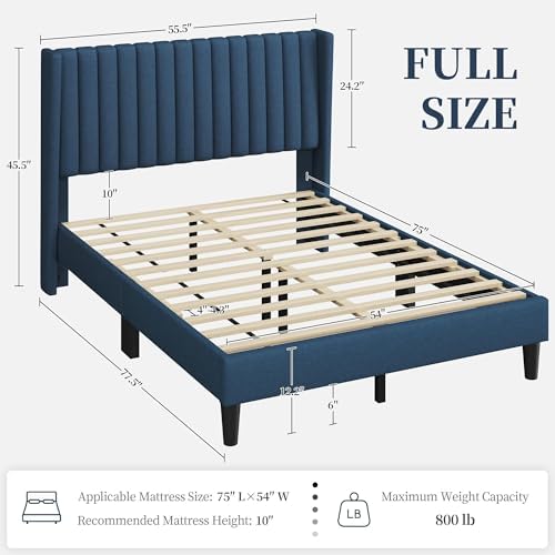 Yaheetech Full Bed Frame with Headboard - Image 2