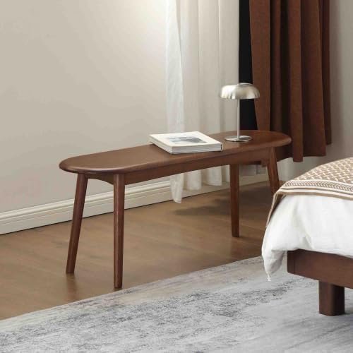 100% Solid Oak Indoor Dining Bench, Wood Bench - Image 5