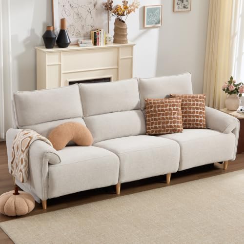 ANJ 3-Seater Left Power Recliner Sofa Beige by ANJ