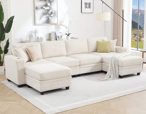 127" Modular Sectional Couch by Enjoyacomfortablehomelife