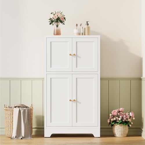 Metal Bathroom Storage Cabinet, Freestanding Storage Cabinets - Image 6