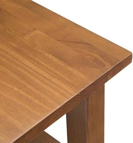 SIMPLIHOME Warm Shaker 14" Side Tables in Light Golden Brown - Image 5