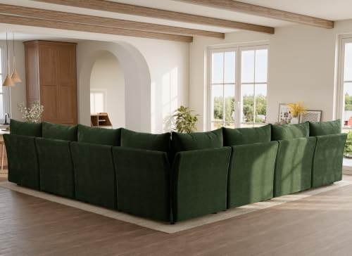 ABCASA 135.5" Oversized Modular Sectional Sofa, L Shaped Convertible Couch - Image 5