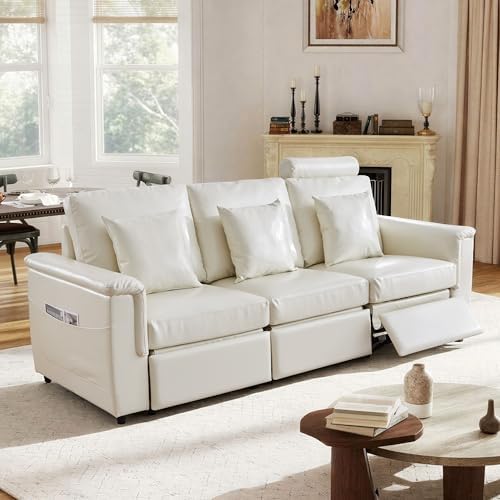 ORRD Power Reclining Sectional Sofa, Electric 3 Seat Recliner - Image 3