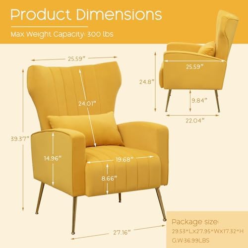 Accent Chair High Back Arm Chair - Image 2
