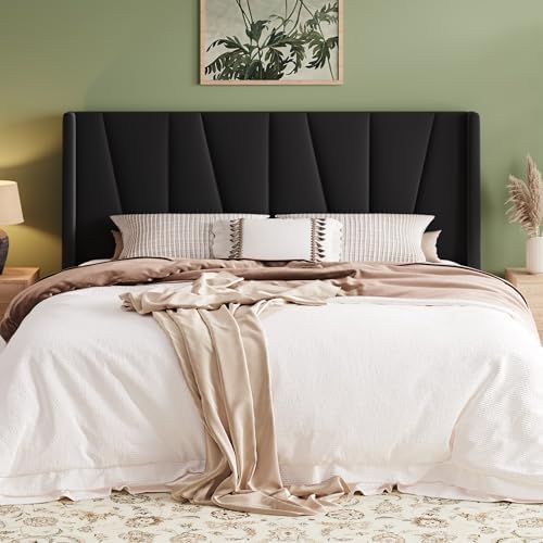Allewie King Size Platform Velvet Bed Frame by Allewie