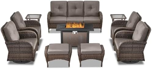 Belord Expansive 10 Pieces Outdoor Patio Furniture Set - Image 2