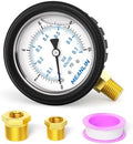 MEANLIN MEASURE 0~10Psi Stainless Steel 1/4" NPT 2.5" FACE DIAL Liquid Filled by MEANLINMEASURE