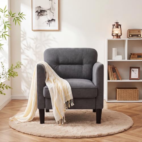 Kromax Accent Chair for Living Room, Comfy Upholstered Armchair - Image 6