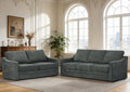 2 Pieces Chenille Sofa Set w/Soft Back Cushion by ACMEASE