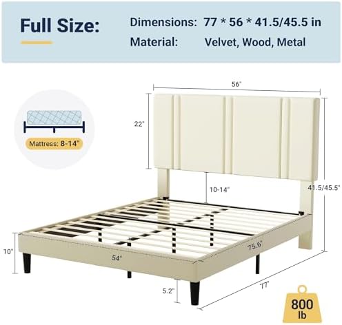 Allewie Full Size Platform Bed Frame - Image 2