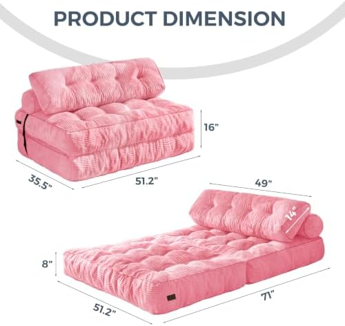 MAXYOYO Folding Sofa Bed, Convertible Chair Bed - Image 2