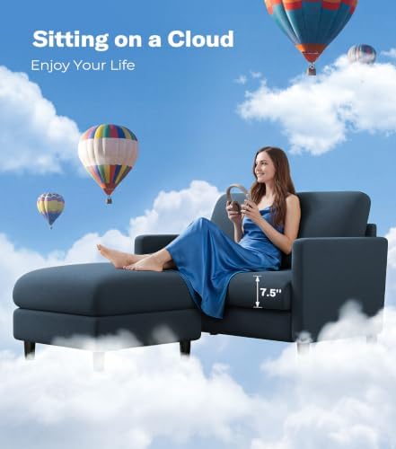 Welzona Loveseat Sofa with Ottoman - Image 4