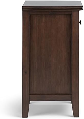 SIMPLIHOME Artisan 24" Bedside Nightstands in Russet Brown - Image 4