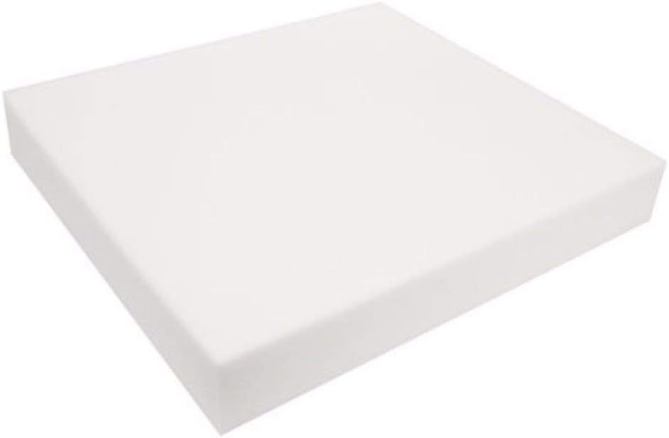 FoamRush 11" H x 24" W x 24" L Upholstery Foam Cushion High Density (Chair Cushion Square Foam for Dinning Chairs, Wheelchair Seat Cushion Replacement)