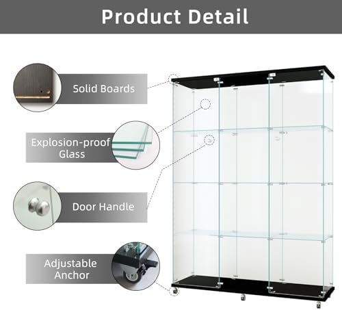 LFT HUIMEI2Y 12-Shelf Glass Display Cabinet - Image 5