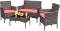Greesum Patio Furniture 4 Pieces Conversation Sets by BuynowfromGreesum