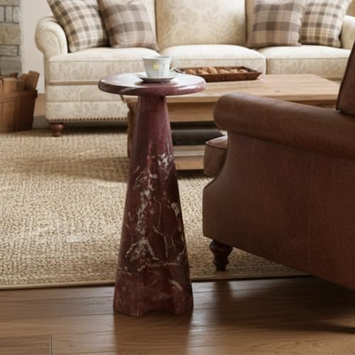 Modern Faux Marble Bedside Table - Image 5