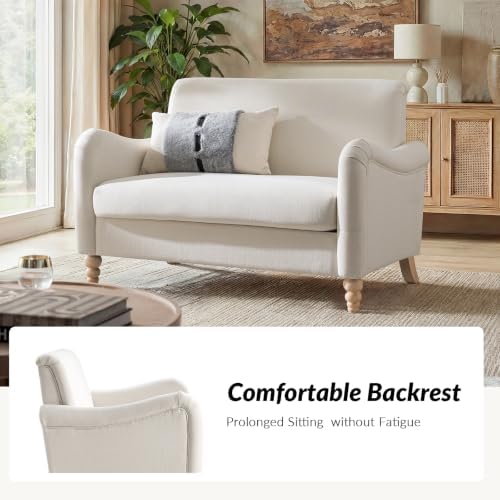 HULALA HOME 50.5" Farmhouse Loveseat Sofa, 2 Seater Sofa - Image 6