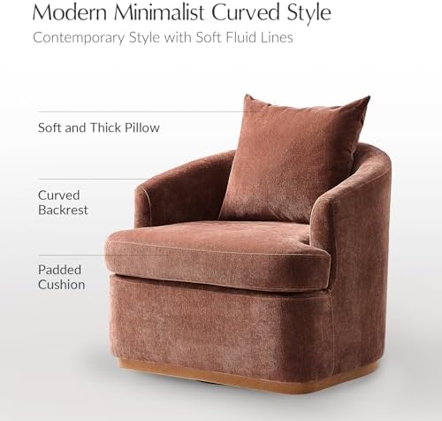 HULALA HOME Modern Swivel Accent Chair - Image 5