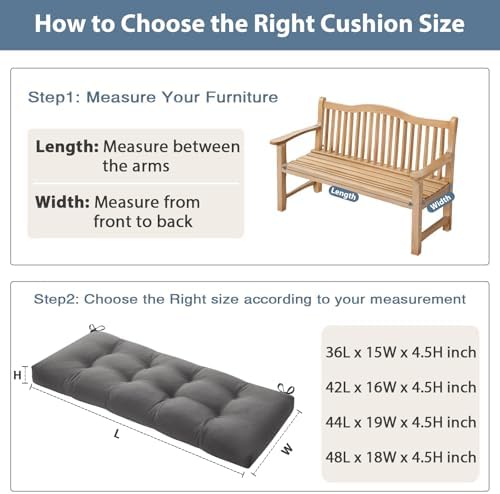 36 Inch Bench Cushions for Indoor Furniture - Image 5