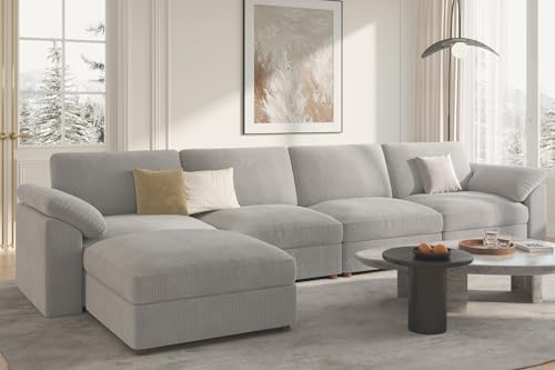 EASE MOOSE Oversized Sectional Modular Sofa, Comfty L Shape Sectional Sofa - Image 3