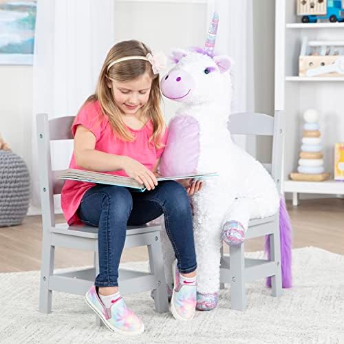 Melissa & Doug Wooden Chairs, Children's Wooden Playroom Furniture - Image 7