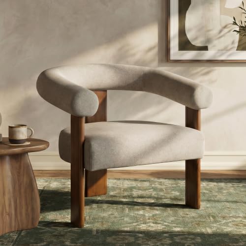 VKNOW Barrel Accent Chair, Vanity Chair by VKNOW