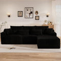 110" L Shaped Cloud Boneless Sectional Couches by Unknown