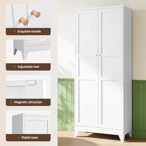 Letaya 75" H Metal Storage Cabinet - Image 4