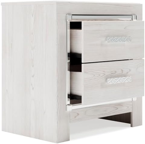 Signature Design by Ashley Altyra White Nightstand - Image 4