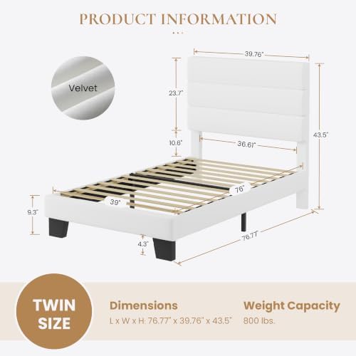 SHA CERLIN Twin Platform Bed Frame - Image 2