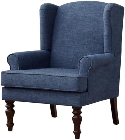 High Back Wingback Accent Chair, Upholstered Single Armchair Sofa - Image 3