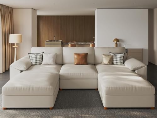EASE MOOSE Sectional Couches for Living Room, U Shaped Sofa by EASEMOOSE