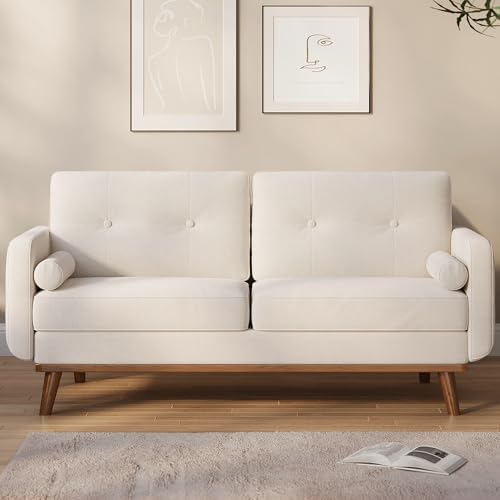 IDEALHOUSE 65" Mid Century Modern Couch Sofa Loveseat - Image 3