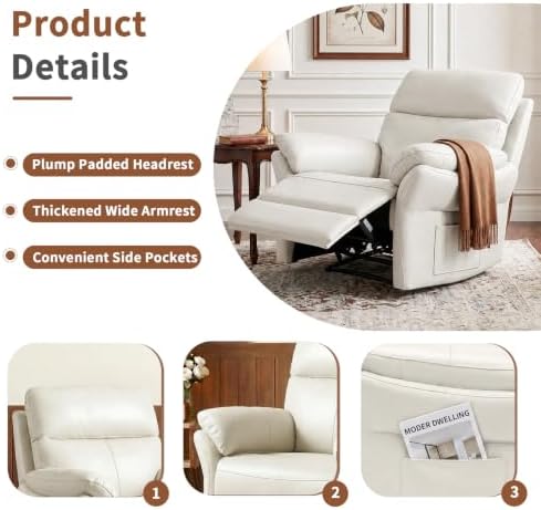AIRSKY Genuine Leather Recliner Chair - Image 6
