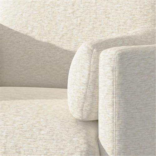 Pemberly Row Modern White Fabric Power Swivel Glider Recliner - Image 5