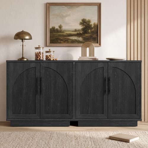 Fatmok Modular Entertainment Center & Buffet Cabinet, Extra Long Sideboard TV - Image 6