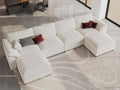EASE MOOSE Oversized U Shape Sectional Couch Wide Deep seat Sectional Sofa by EASEMOOSE