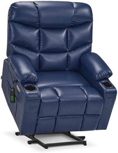 MCombo Power Lift Recliner Elderly, Leather R7289 by MCombo